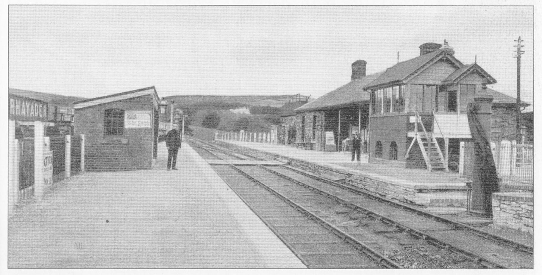 Historic railway scene on the former Mid-Wales Railway