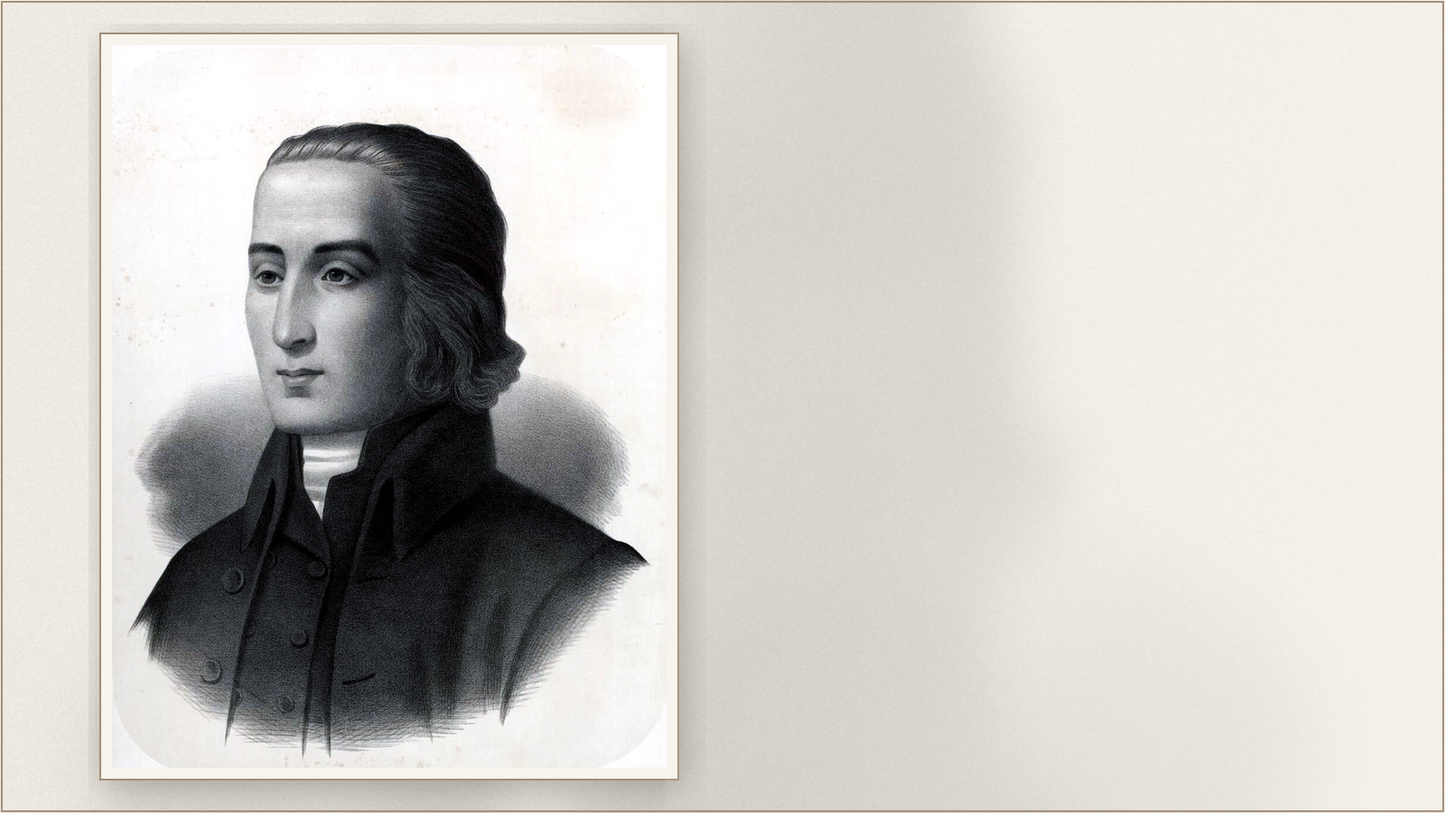 Portrait of the Welsh hymn writer William Williams Pantycelyn