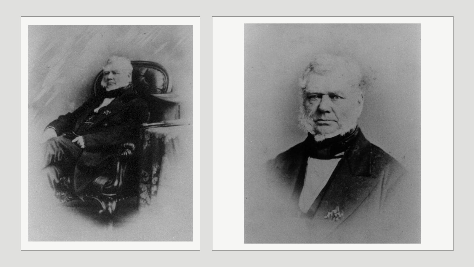 Two historic portraits of William Jones of Glandwr Hall, 1792–1882