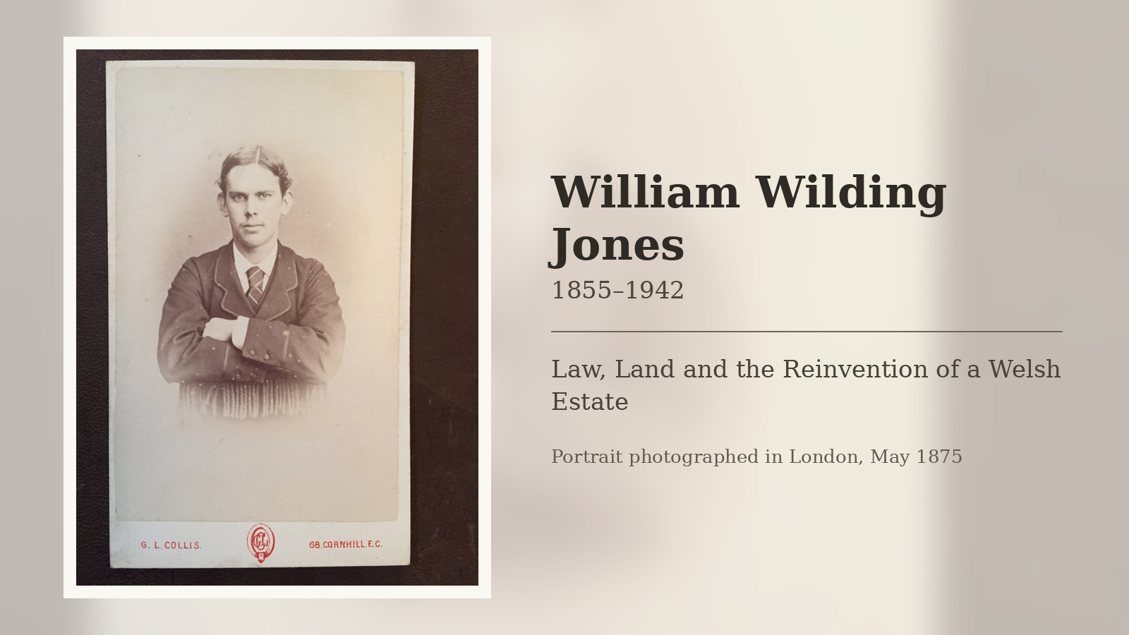 William Wilding Jones (1855–1942), solicitor, playwright and owner of Glandwr Hall